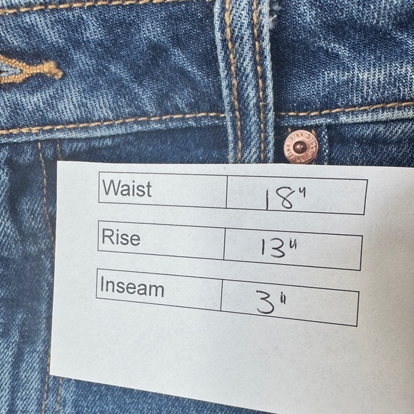 PINK Denim High-Rise Cut Off Jean Shorts - Picture 13 of 13